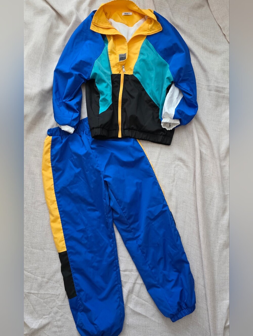 Lolanta Unisex 80/90s Jacket Track Pants Hip Pop Streetwear Jogger Set Sz 12/13Y